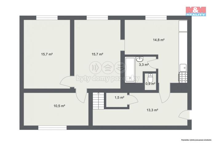 Prodej rodinného domu, Hřivice - Markvarec, 72 m2