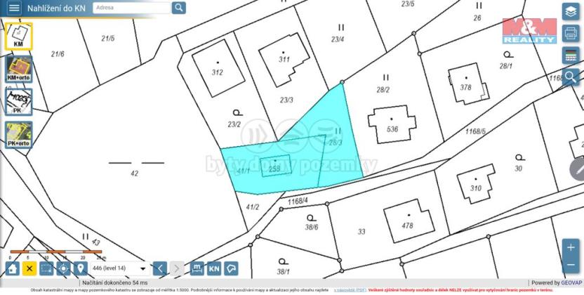 Prodej pozemku pro bydlení, Rabyně, 666 m2