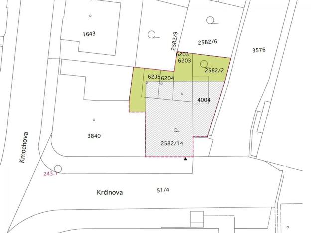 Prodej pozemku pro bydlení, Kolín, Krčínova, 319 m2