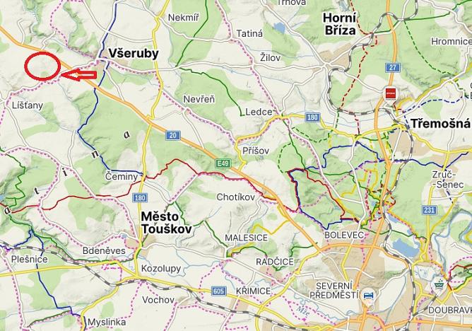 Pronájem komerčního pozemku, Všeruby - Radimovice, 88024 m2