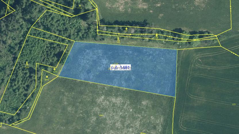Prodej pole, Hoslovice, 7553 m2