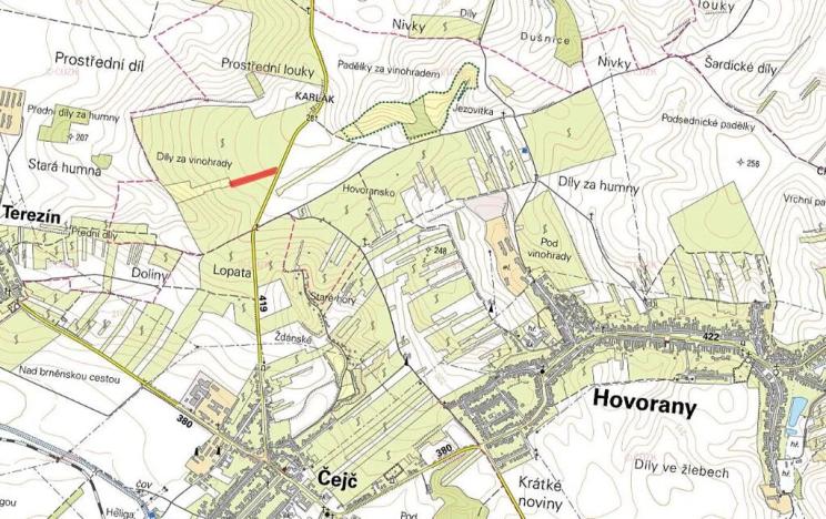 Prodej sadu/vinice, Hovorany, 3926 m2