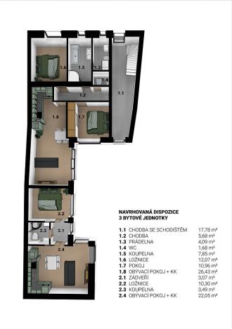 Prodej pozemku, Brno - Líšeň, Podolská, 431 m2