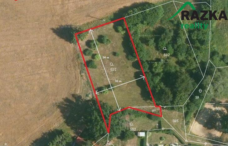 Prodej pozemku, Bor, 1824 m2