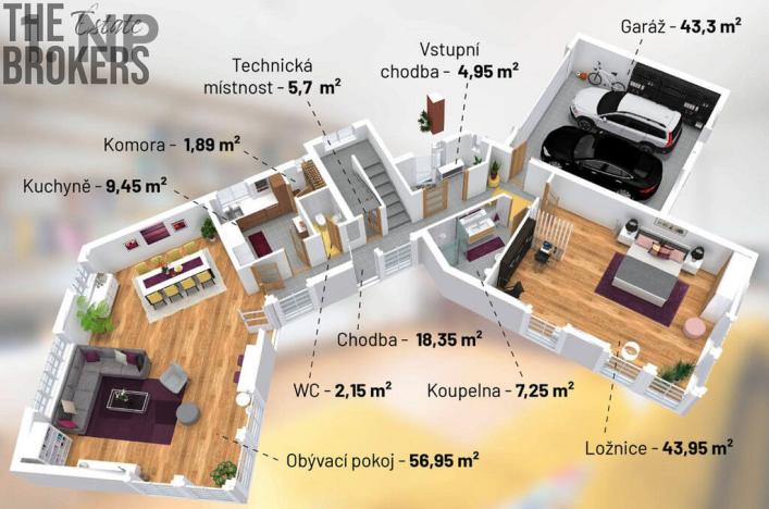 Prodej rodinného domu, Praha, Do podkovy, 398 m2