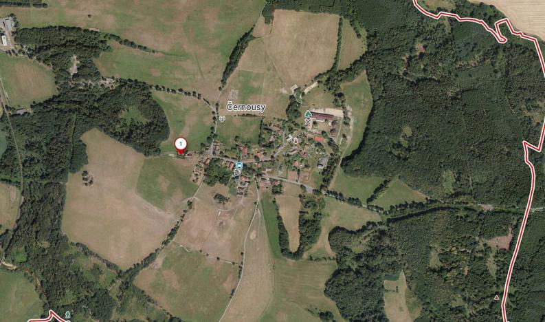 Prodej pozemku, Černousy, 566 m2