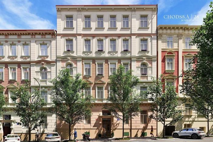 Prodej bytu 1+kk, Praha - Vinohrady, Chodská, 28 m2