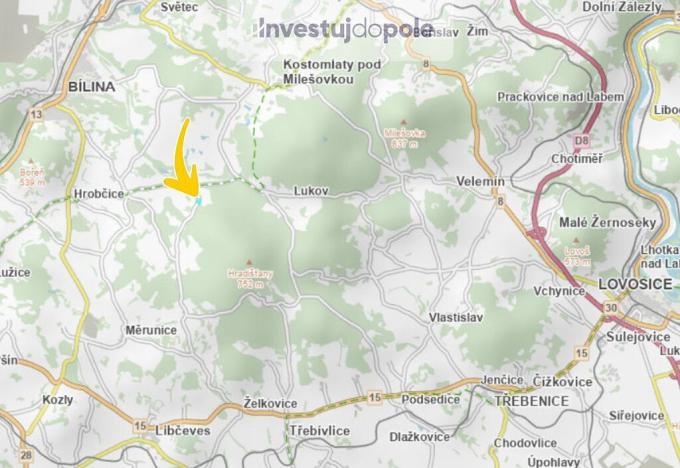 Prodej pole, Hrobčice - Razice, 10700 m2