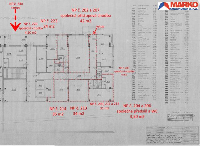 Pronájem obchodního prostoru, Chomutov, Školní pěšina, 72 m2