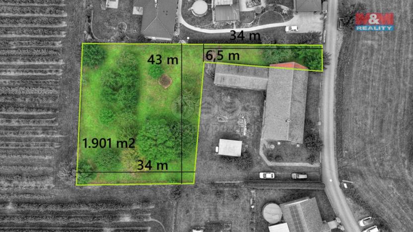 Prodej pozemku pro bydlení, Doudleby nad Orlicí, Fűgnerova, 1901 m2