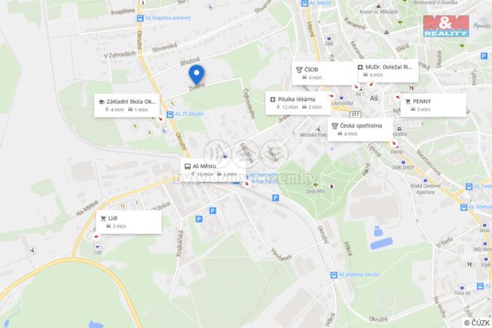 Prodej bytu 1+1, Aš, Zelená, 51 m2