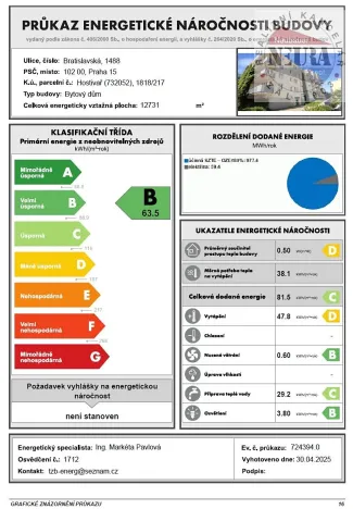 Prodej bytu 4+kk, Praha - Hostivař, Bratislavská, 94 m2