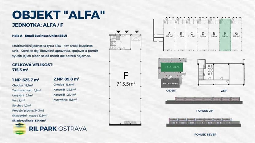 Pronájem skladu, Ostrava, Kotalova, 5031 m2
