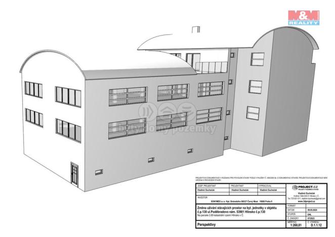 Prodej činžovního domu, Hlinsko, Poděbradovo náměstí, 1787 m2