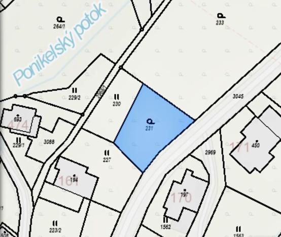 Prodej pozemku pro bydlení, Poniklá, 450 m2