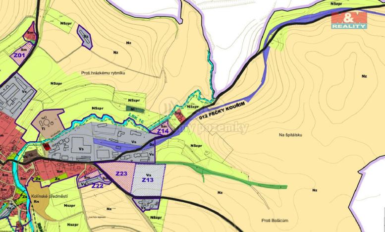 Prodej pole, Kouřim, 9171 m2