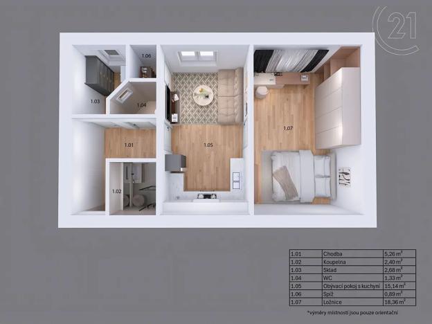 Prodej bytu 1+1, Plzeň, Edvarda Beneše, 40 m2