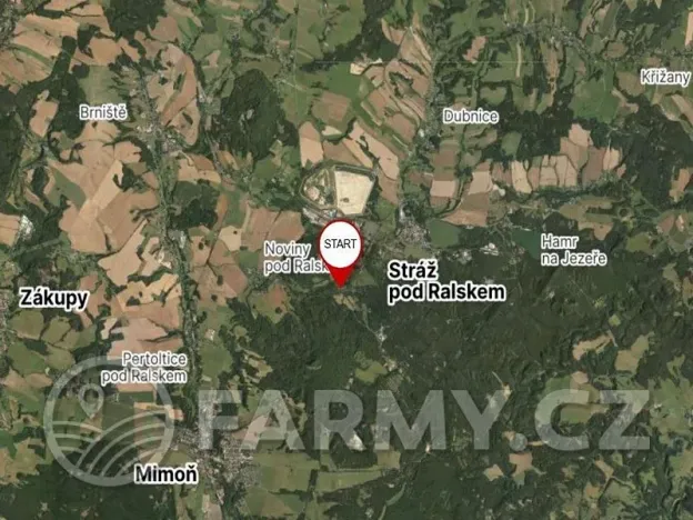 Prodej pozemku, Stráž pod Ralskem, 60096 m2