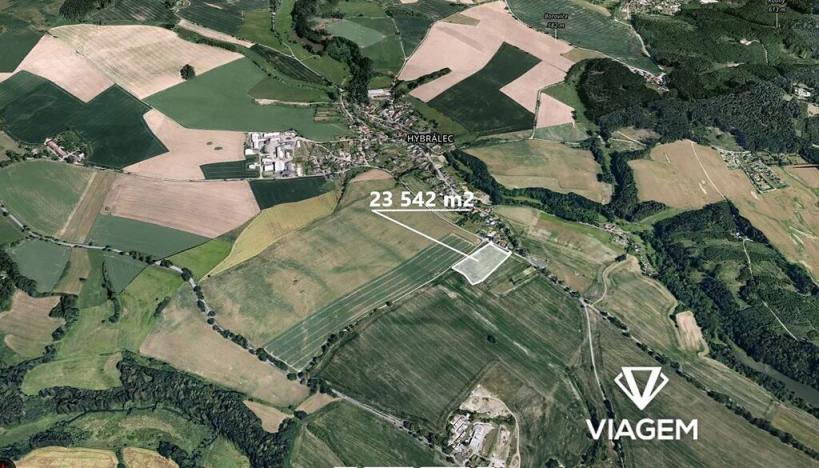 Prodej podílu pozemku pro bydlení, Hybrálec, 3937 m2