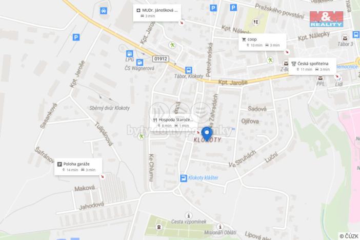 Prodej garáže, Tábor - Klokoty, 18 m2