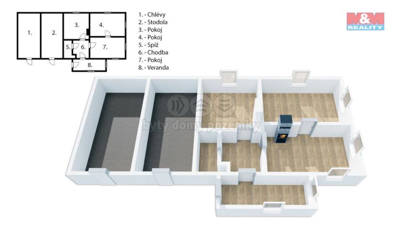 Prodej zemědělské usedlosti, Maršovice - Strnadice, 100 m2