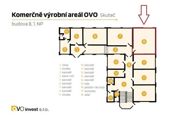Pronájem kanceláře, Skuteč, Husova, 34 m2