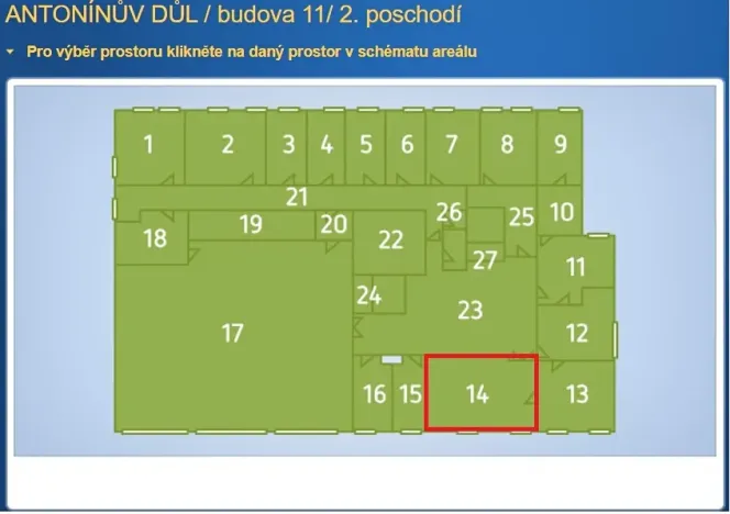 Pronájem kanceláře, Jihlava, 46 m2