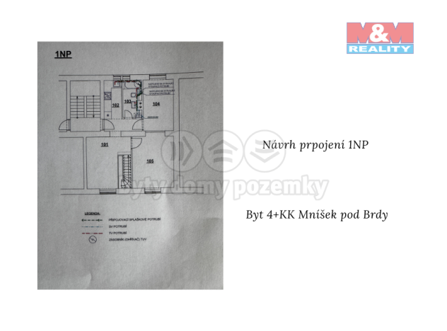 Prodej bytu 2+1, Mníšek pod Brdy, 5. května, 56 m2