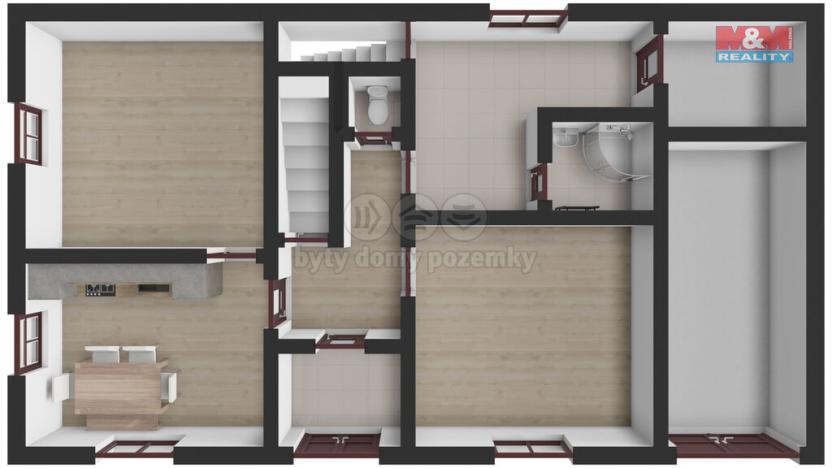 Prodej rodinného domu, Nebahovy - Kralovice, 108 m2