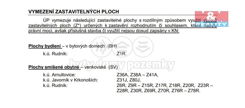 Prodej pozemku pro bydlení, Rudník - Javorník, 1985 m2