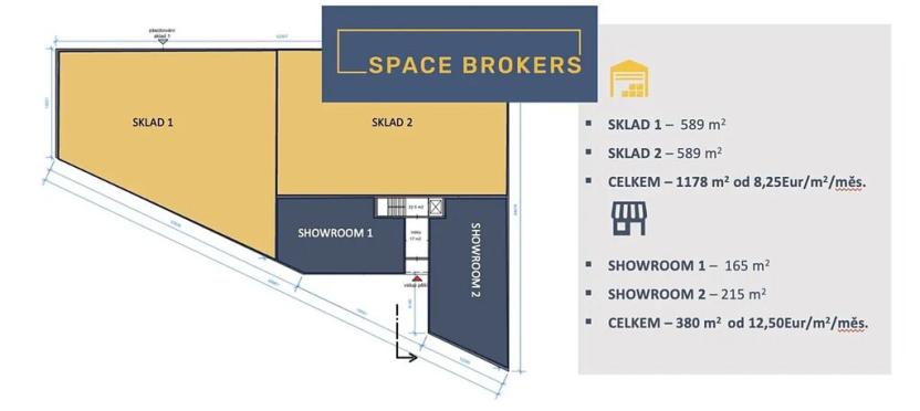 Pronájem kanceláře, Zlatníky-Hodkovice, Technologická, 2021 m2