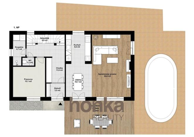 Prodej rodinného domu, Kosoř, 263 m2