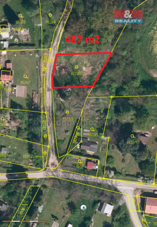 Prodej zahrady, Krnov, Vysoký břeh, 487 m2