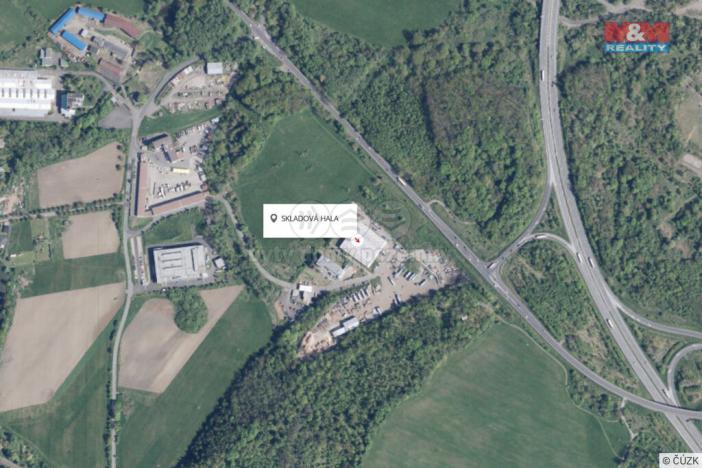Pronájem skladu, Chabařovice, Smetanova, 890 m2