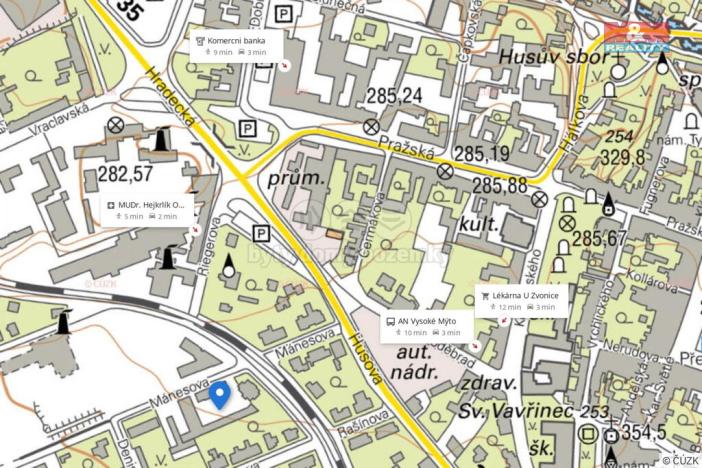 Pronájem bytu 1+1, Vysoké Mýto - Pražské Předměstí, Mánesova, 43 m2