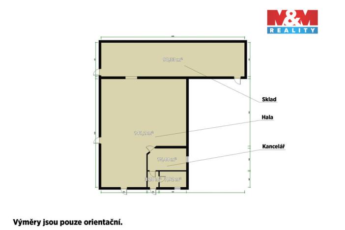 Prodej skladu, Lhůta, 1220 m2