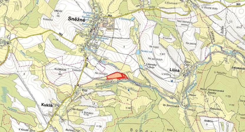 Prodej louky, Sněžné, 40435 m2