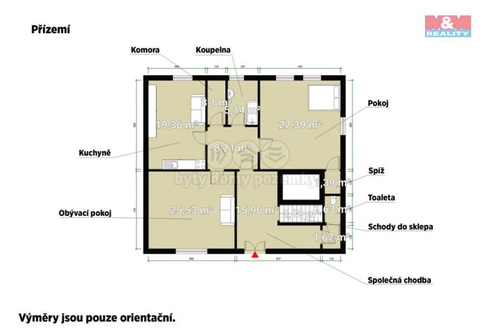 Prodej rodinného domu, Černošice, Komenského, 86 m2