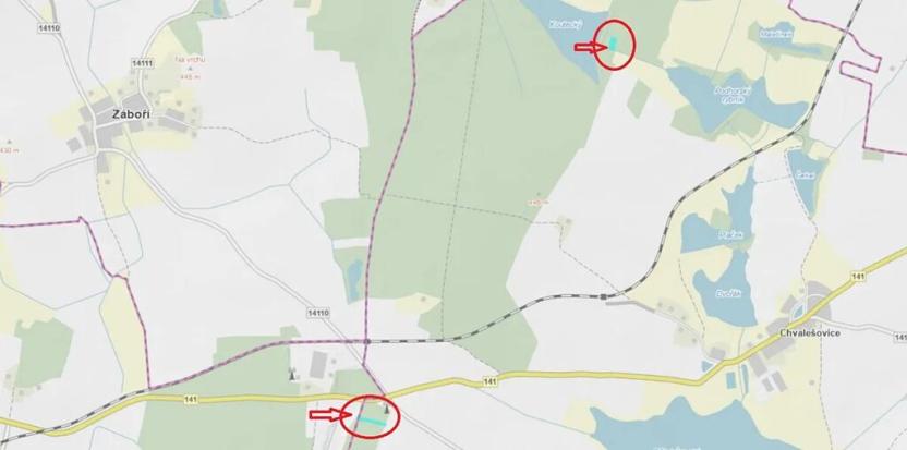 Prodej lesa, Dříteň, 4375 m2