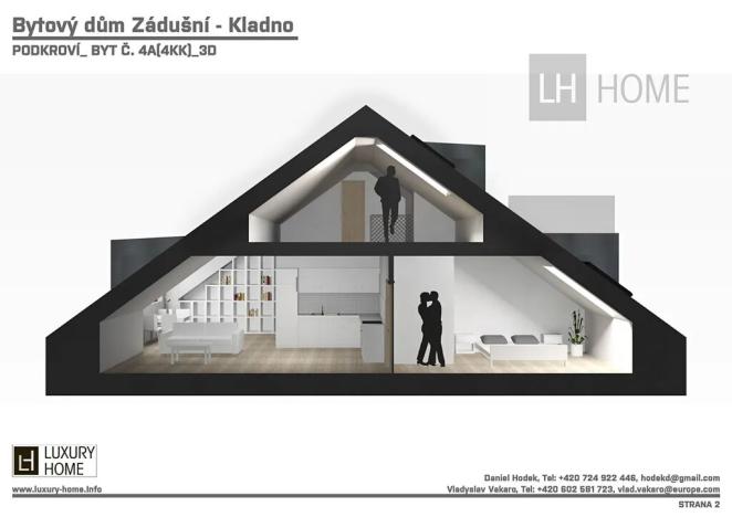 Prodej bytu 4+kk, Kladno, 146 m2