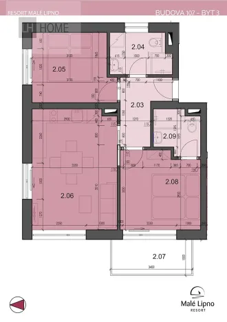 Prodej bytu 3+kk, Černá v Pošumaví, 52 m2