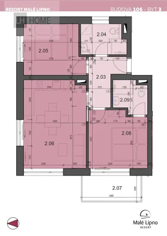 Prodej bytu 3+kk, Černá v Pošumaví, 52 m2