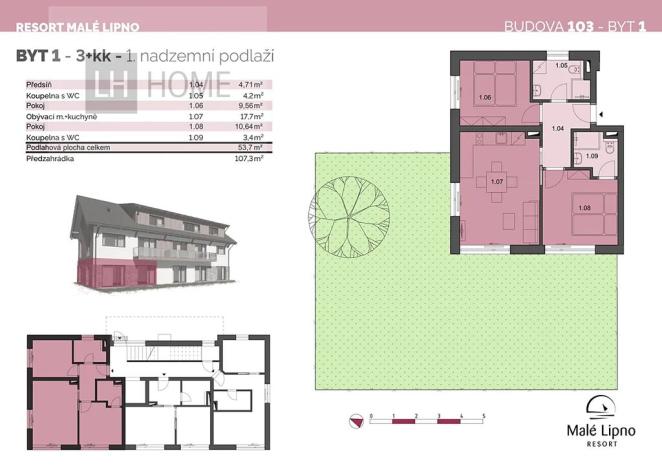 Prodej bytu 3+kk, Černá v Pošumaví, 53 m2
