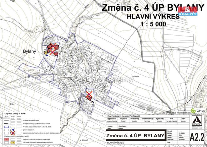 Prodej pole, Bylany, 53 m2