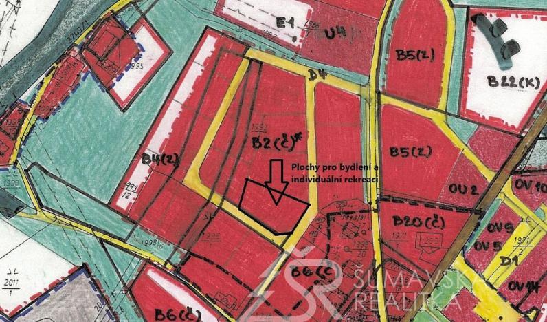 Prodej pozemku, Srní, 1470 m2