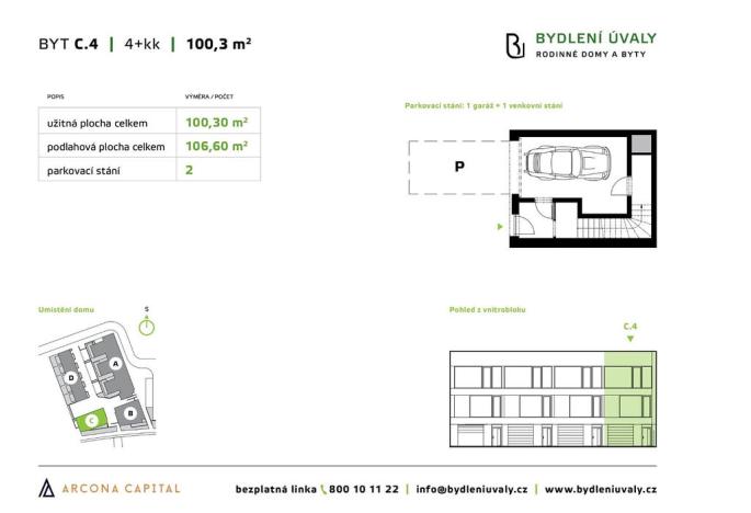 Prodej bytu 4+kk, Úvaly, Škvorecká, 107 m2