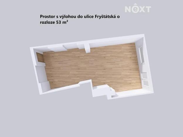 Pronájem obchodního prostoru, Karviná, Fryštátská, 54 m2