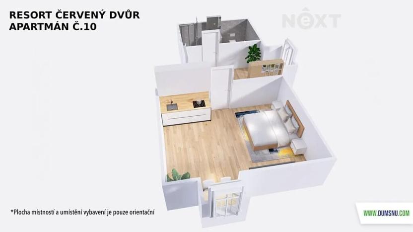 Prodej bytu 1+kk, Rapotín, Výzkumníků, 33 m2