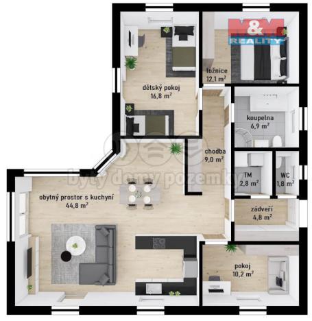 Prodej rodinného domu, Třemošná - Záluží, 113 m2