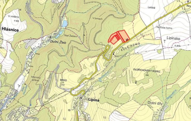 Prodej louky, Lipina, 79906 m2